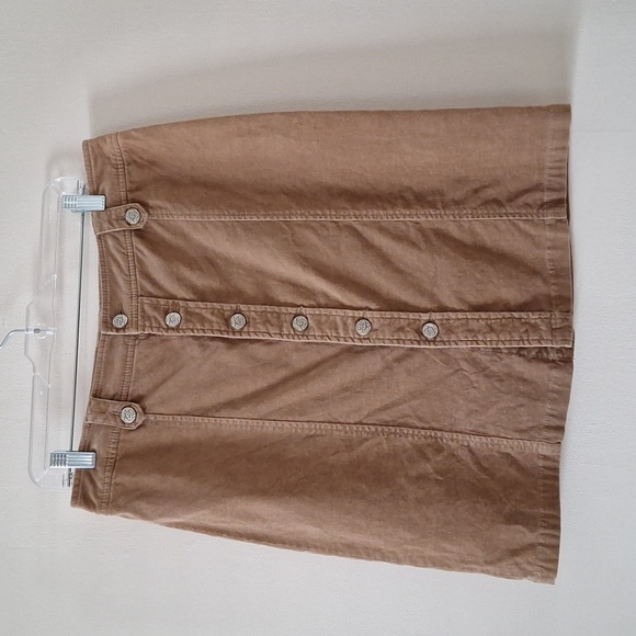 Tribal Beige/Light Brown Corduroy Skirt - Picture 2 of 6